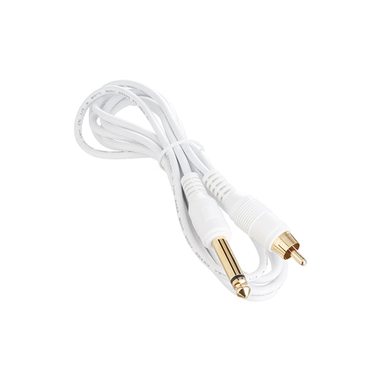 Darklab 6’ Straight RCA Cable — White