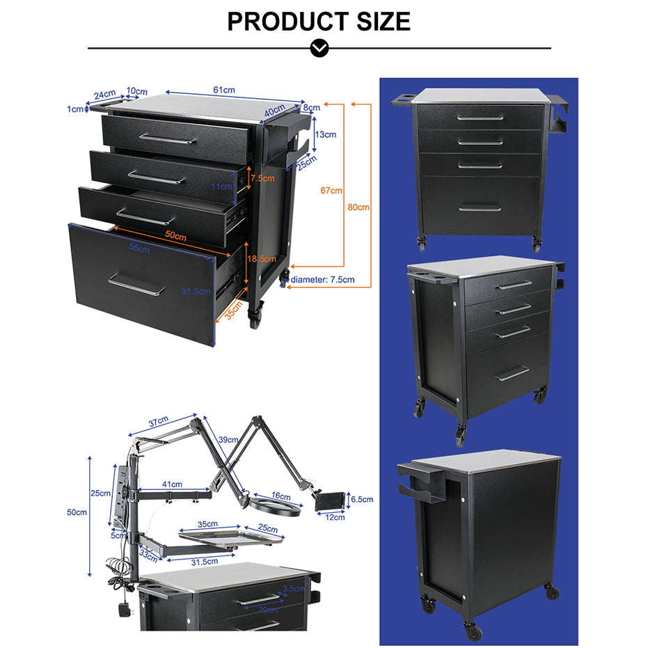 Fellowship Tattoo Workstation 4702 - Darklab Tattoo SuppliesFellowship Tattoo Workstation 4702