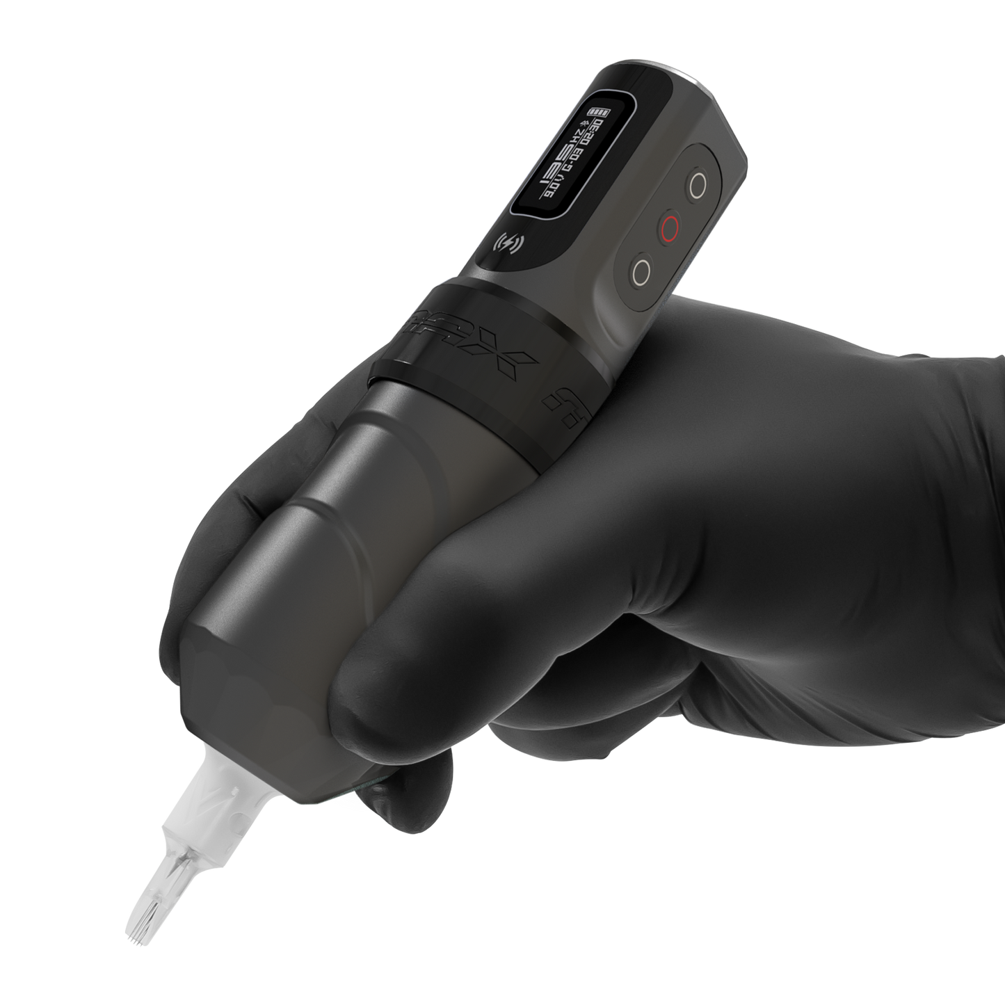 FK Irons Flux Max Tattoo Machine with 1 PowerBolt 2.0 — 4.5mm Stroke — Back in Black - Darklab Tattoo Supplies