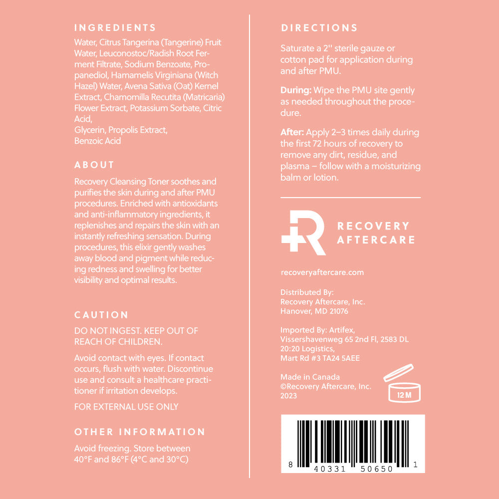 Recovery Cleansing Toner — 4oz - Darklab Tattoo Supplies