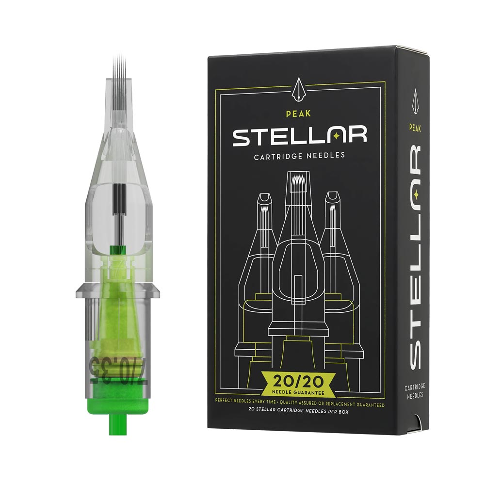Peak Stellar Needle Cartridges — Box of 20 - Darklab Tattoo Supplies