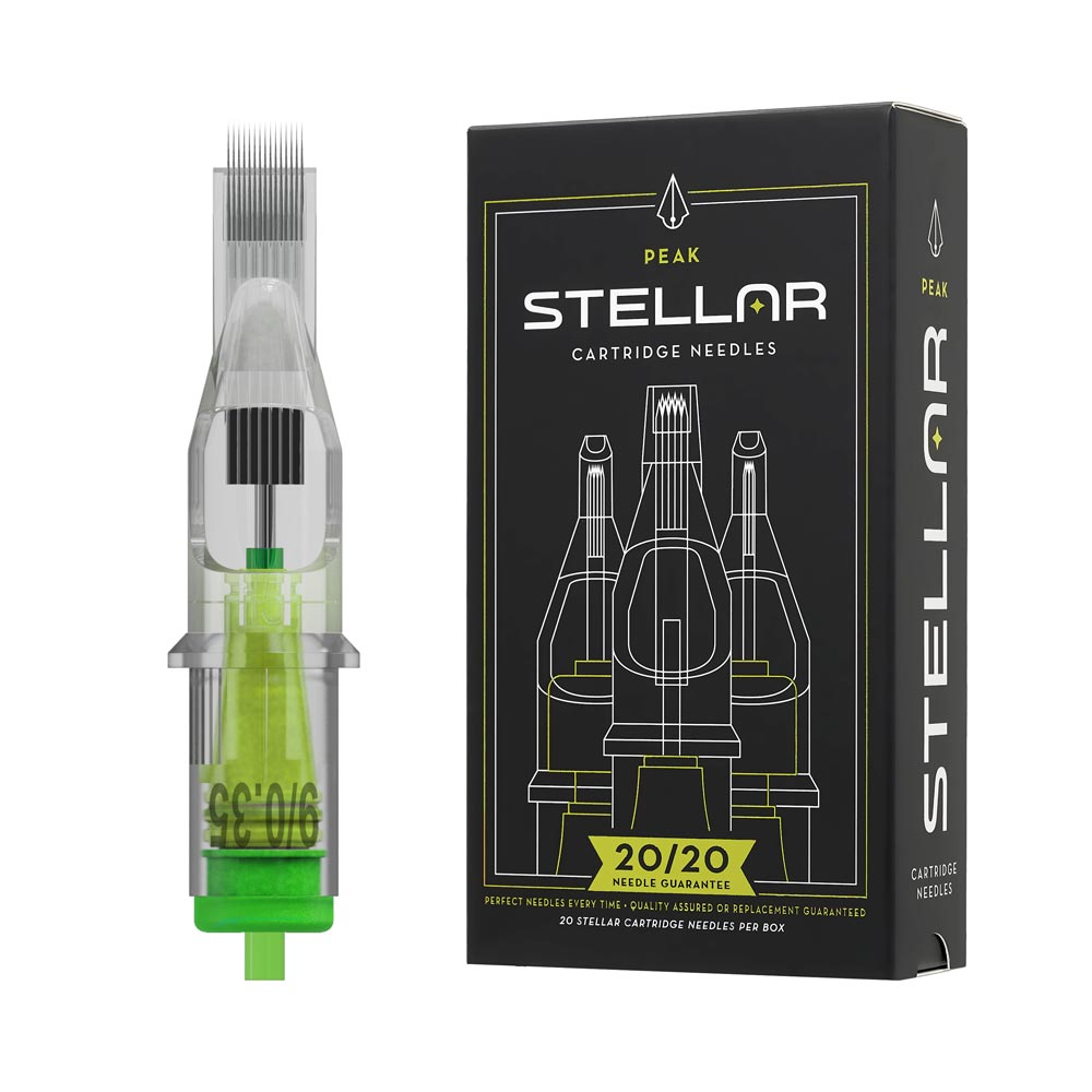 Peak Stellar Needle Cartridges — Box of 20 - Darklab Tattoo Supplies