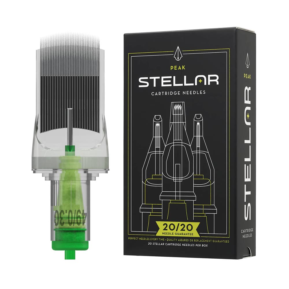 Peak Stellar Needle Cartridges — Box of 20 - Darklab Tattoo Supplies