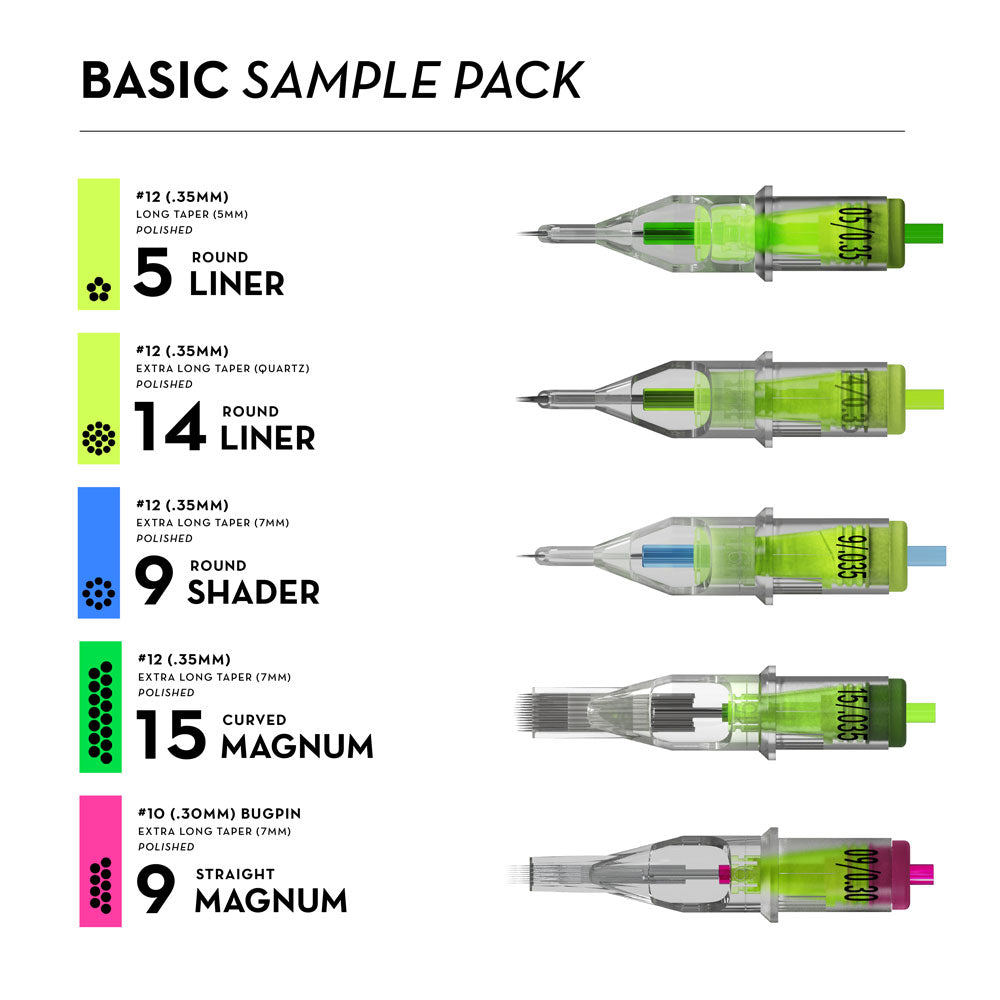 Peak Stellar Needle Cartridges — Sample Pack - Darklab Tattoo Supplies