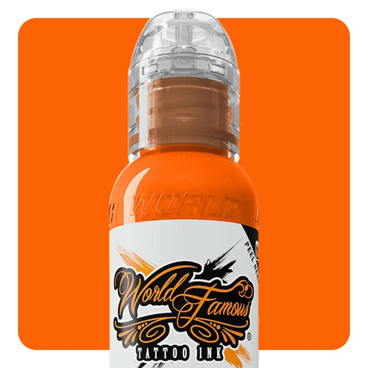 Everest Orange — World Famous Tattoo Ink — Pick Size - Darklab Tattoo Supplies Everest Orange — World Famous Tattoo Ink — Pick Size