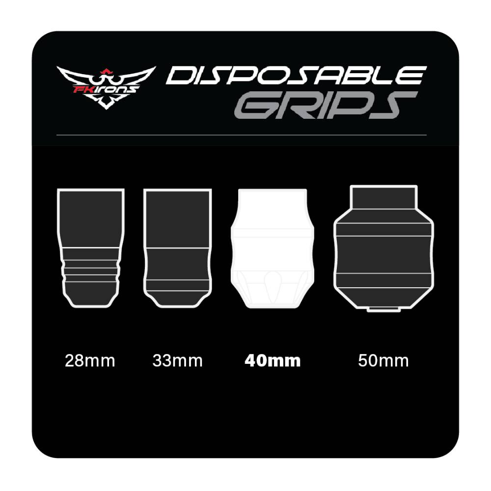 Wide 40mm Disposable Rubber Grip - Box of 24 - Darklab Tattoo Supplies