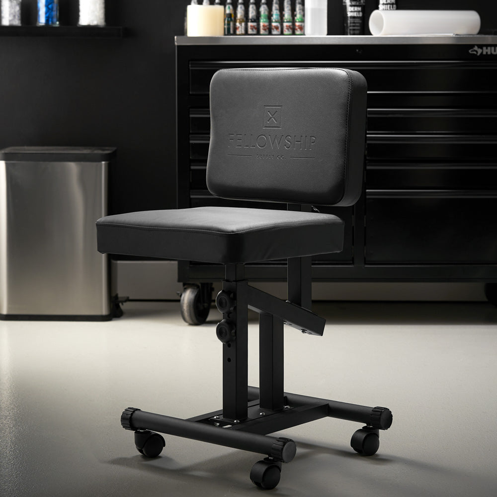 Fellowship Multi-Use Client Chair with Arm Rest - Darklab Tattoo Supplies