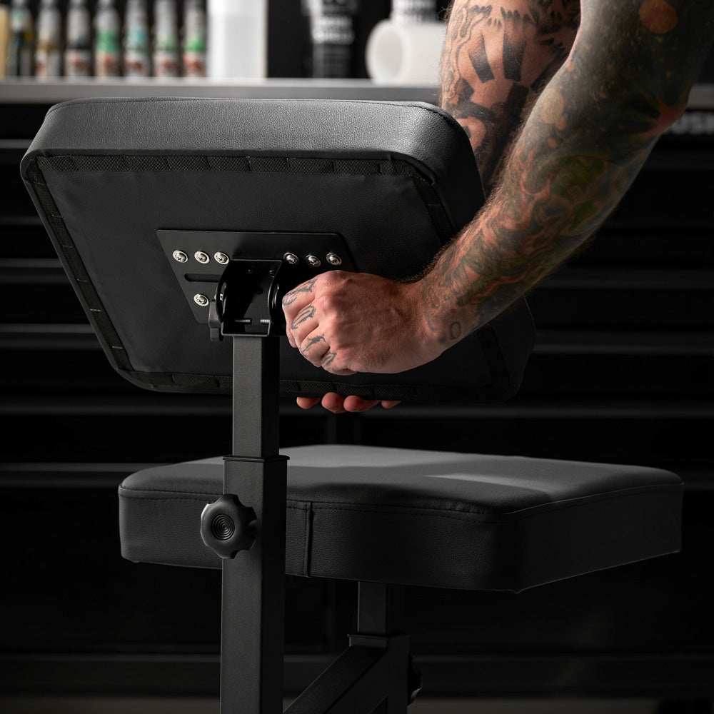 Fellowship Multi-Use Client Chair with Arm Rest - Darklab Tattoo Supplies