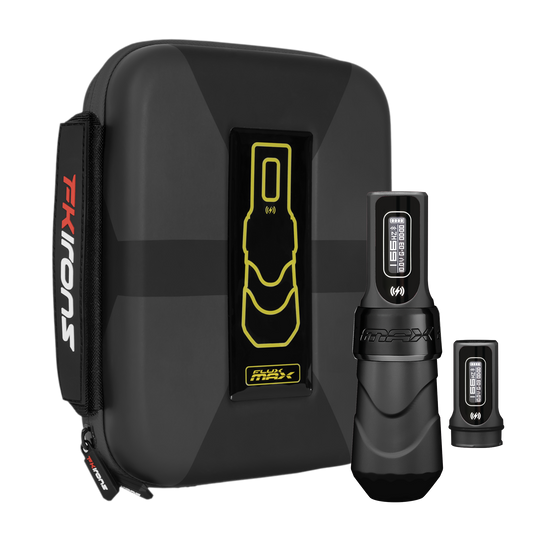 Flux Max Black Ops w/ 2 PowerBolts II - Darklab Tattoo Supplies Flux Max Black Ops w/ 2 PowerBolts II