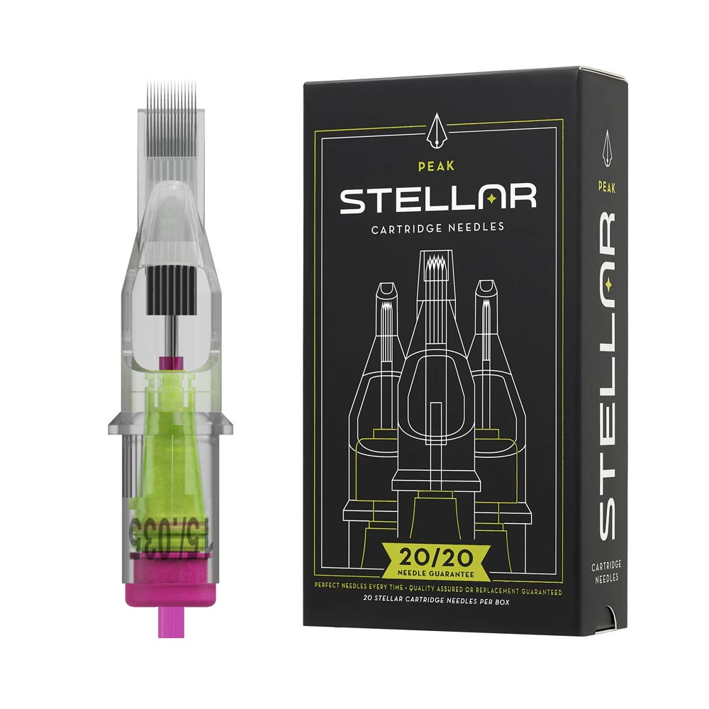 Peak Stellar Needle Cartridges — Box of 20 - Darklab Tattoo Supplies