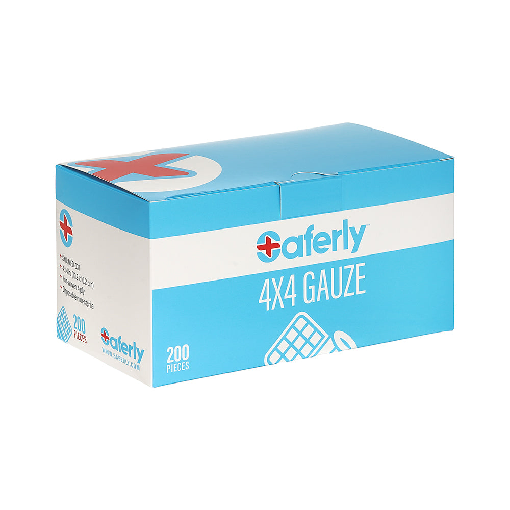 Saferly 4"x4" Gauze - Price Per Box of 200 - Darklab Tattoo Supplies