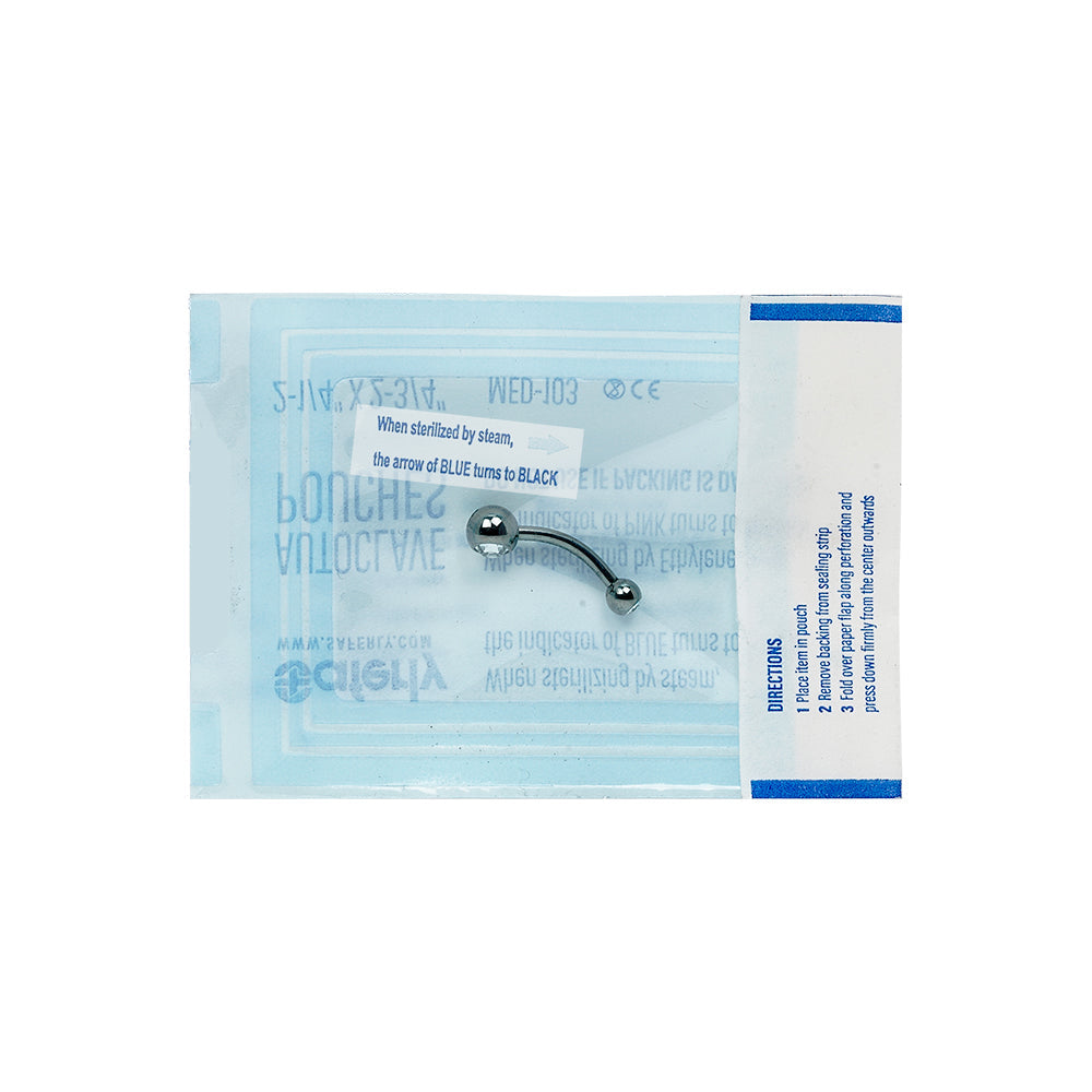 Saferly Internal Steam Indicators - Used with Sterilization Pouches - Price Per 1 Box of 1000 - Darklab Tattoo Supplies