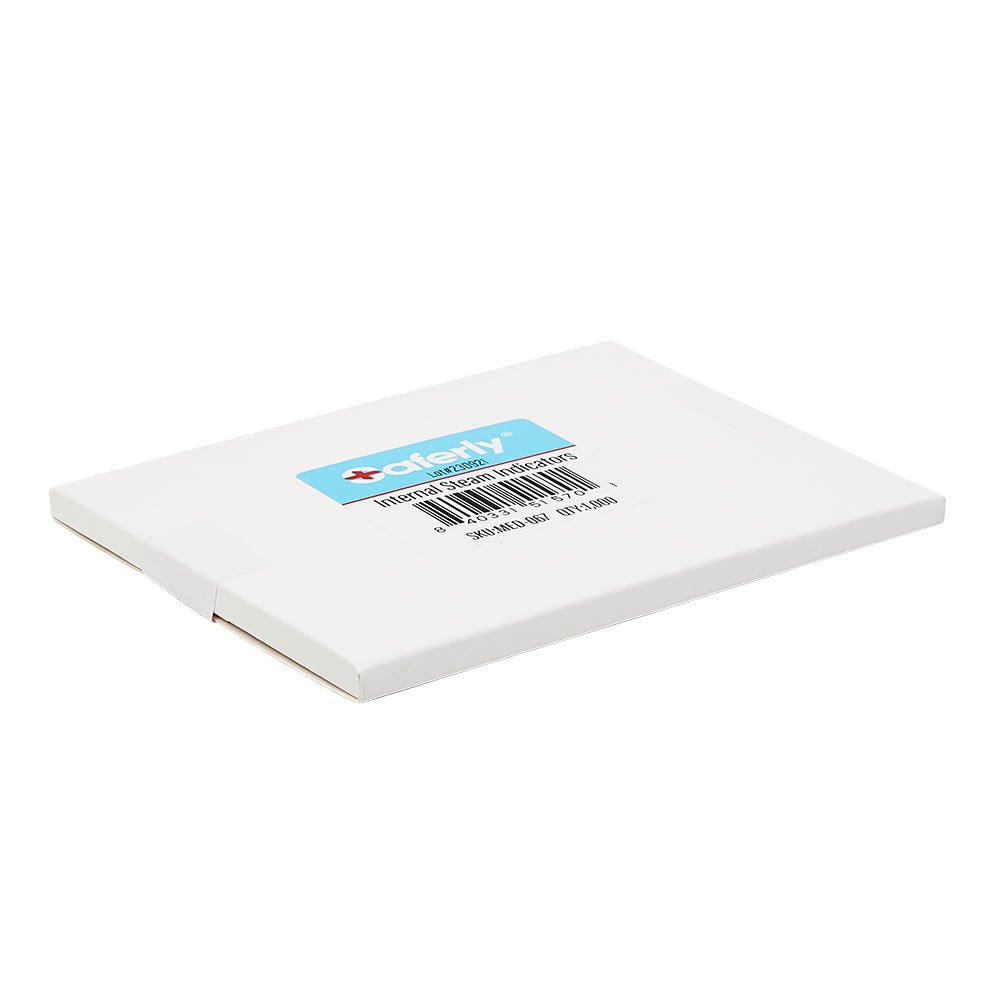 Saferly Internal Steam Indicators - Used with Sterilization Pouches - Price Per 1 Box of 1000 - Darklab Tattoo SuppliesSaferly Internal Steam Indicators - Used with Sterilization Pouches - Price Per 1 Box of 1000