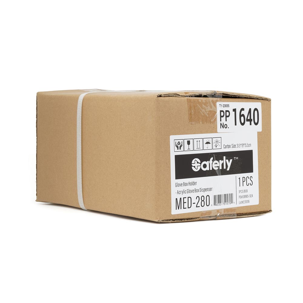 Saferly Acrylic Glove Box Holder + Dispenser - Darklab Tattoo Supplies