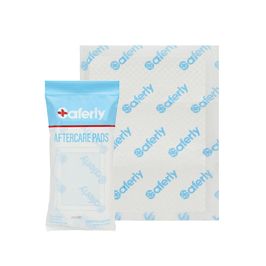 Saferly Aftercare Pads — Pack of 10 — Pick Size - Darklab Tattoo Supplies Saferly Aftercare Pads — Pack of 10 — Pick Size