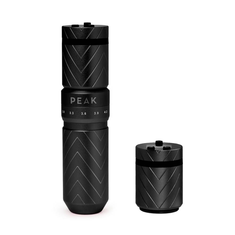 Solice Pro Adjustable Stroke Wireless Pen Tattoo Machine Black Double Battery