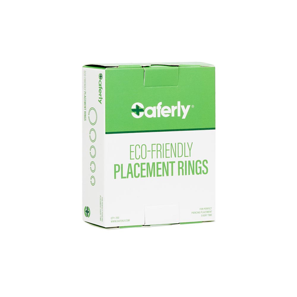 Saferly Biodegradable Placement Rings — Box of 250 - Darklab Tattoo Supplies