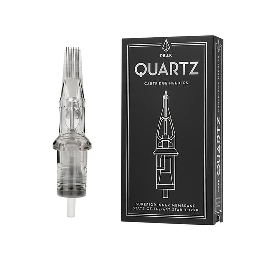 Peak Quartz Stippling and Whipshading Needle Cartridges — Box of 20 - Darklab Tattoo Supplies Peak Quartz Stippling and Whipshading Needle Cartridges — Box of 20