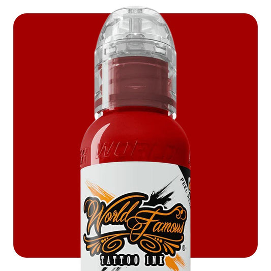 Red Hot — World Famous Tattoo Ink — Pick Size - Darklab Tattoo Supplies Red Hot — World Famous Tattoo Ink — Pick Size