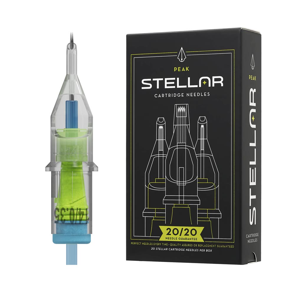 Peak Stellar Needle Cartridges — Box of 20 - Darklab Tattoo Supplies