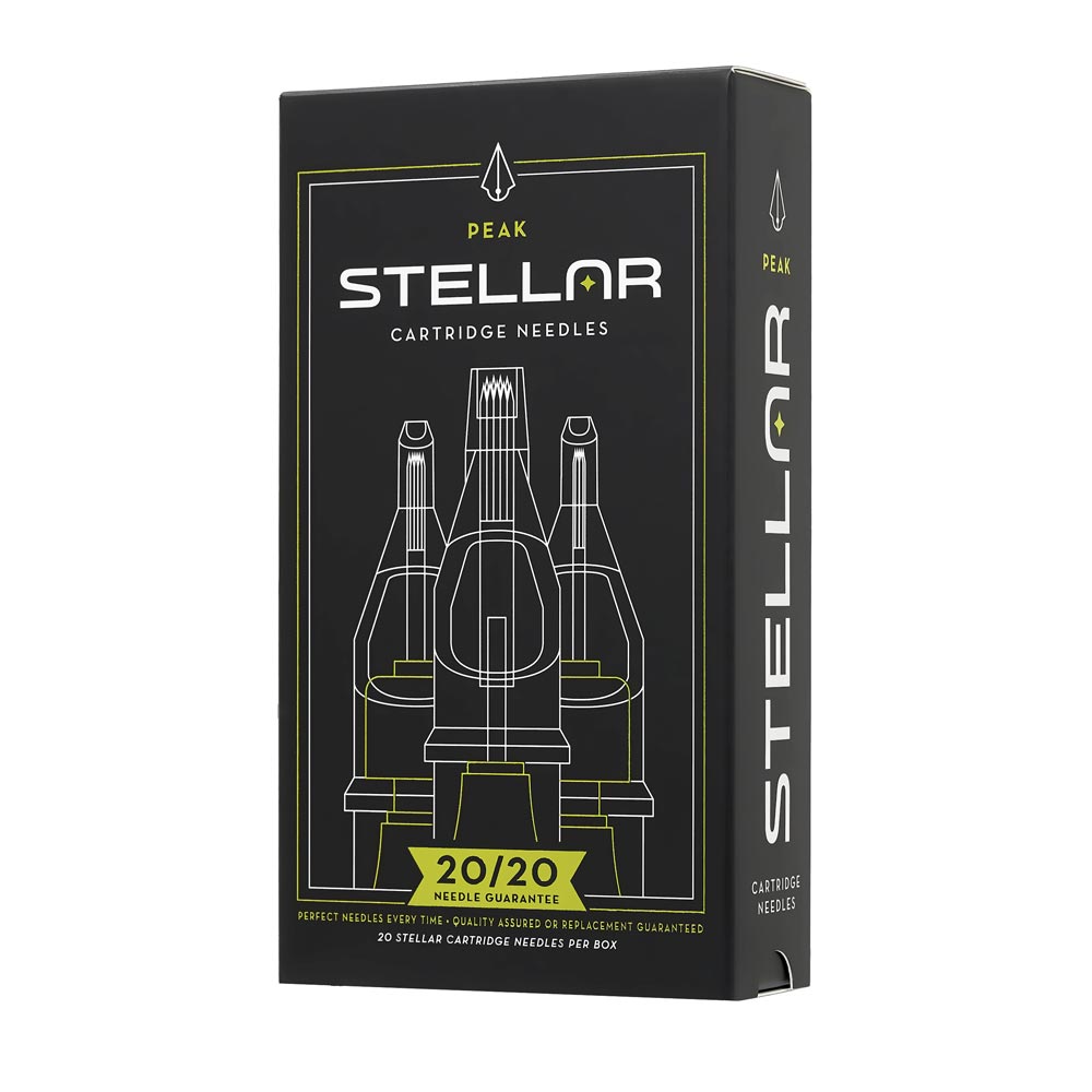 Peak Stellar Needle Cartridges — Box of 20 - Darklab Tattoo Supplies