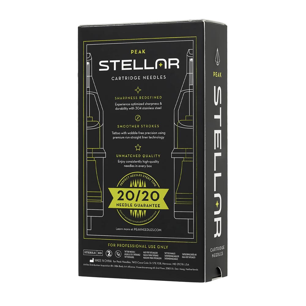 Peak Stellar Needle Cartridges — Box of 20 - Darklab Tattoo Supplies