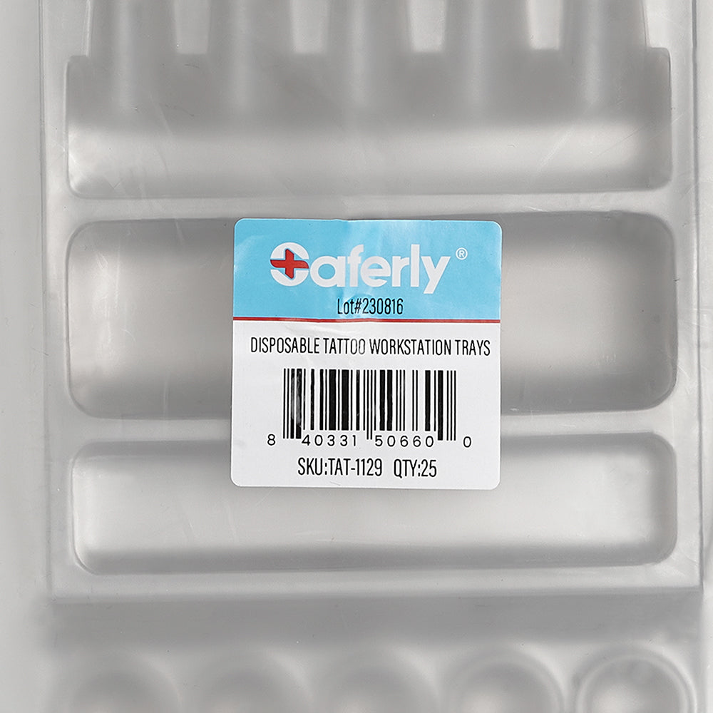 Saferly Disposable Tattoo Workstation Trays — Bag of 25 - Darklab Tattoo Supplies