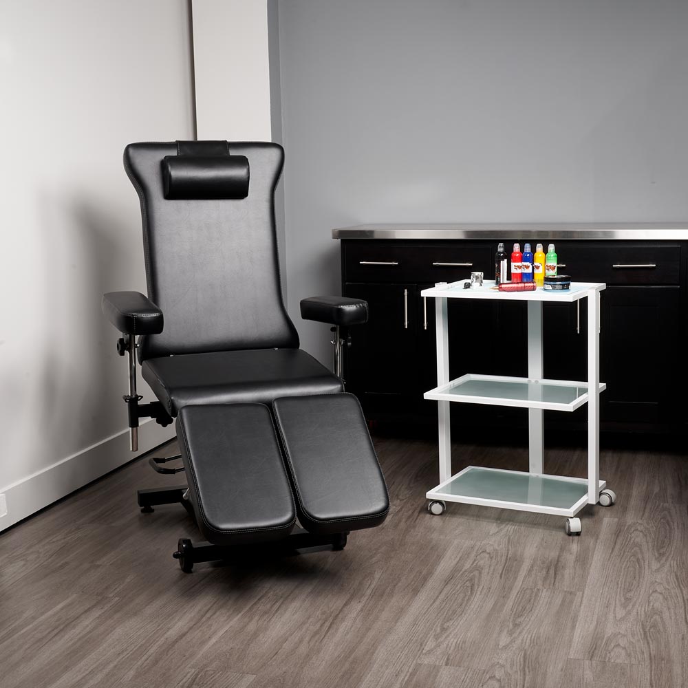 Fellowship Rolling Cart — White - Darklab Tattoo Supplies