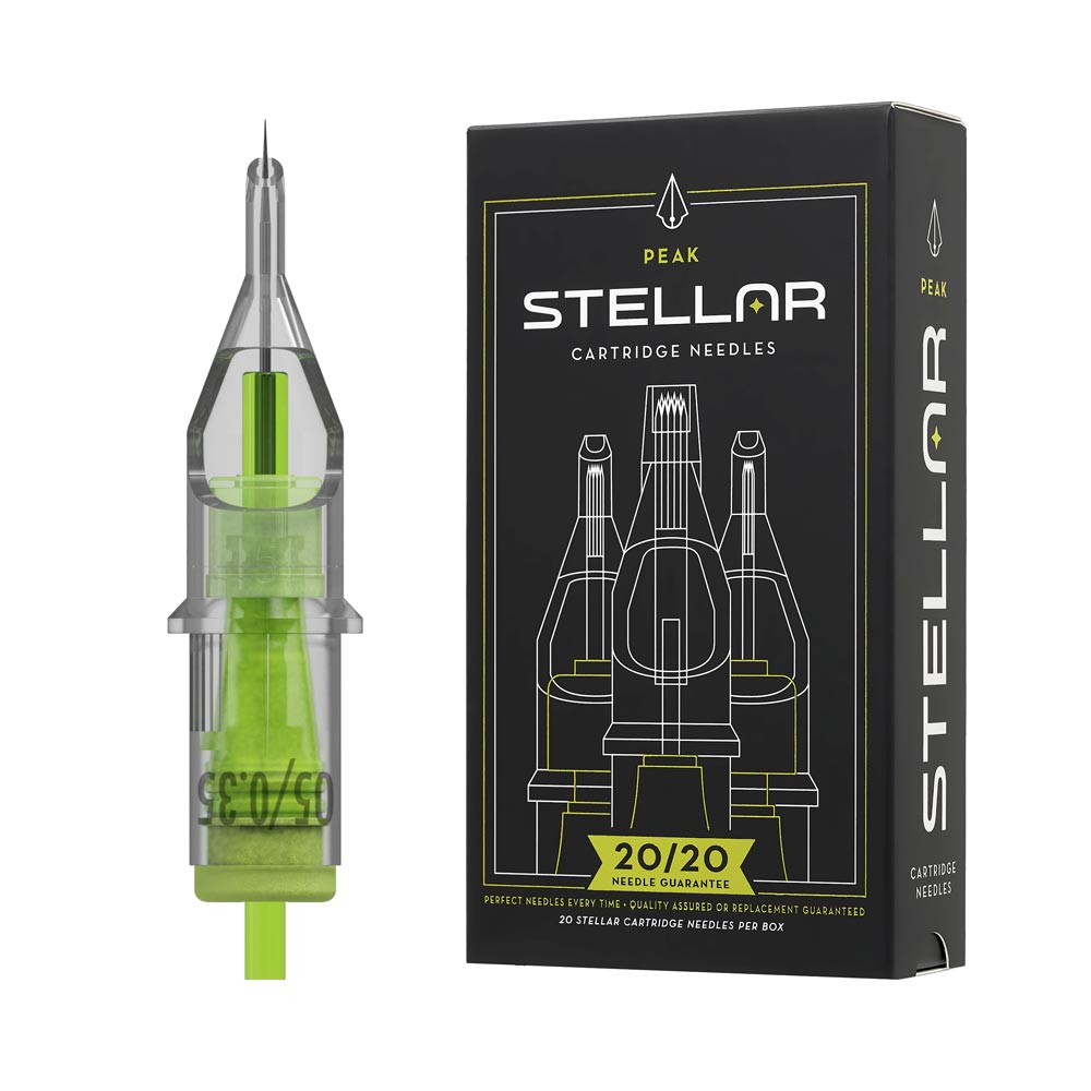 Peak Stellar Needle Cartridges — Box of 20 - Darklab Tattoo Supplies