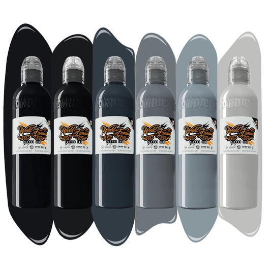 Thomas Carli Jarlier- Noire Ink Set — World Famous Tattoo Ink — Pick Size - Darklab Tattoo Supplies Thomas Carli Jarlier- Noire Ink Set — World Famous Tattoo Ink — Pick Size