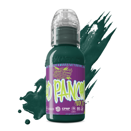 A.D. Pancho Proteam Color - Deep Green | World Famous Tattoo Ink - Darklab Tattoo Supplies A.D. Pancho Proteam Color - Deep Green | World Famous Tattoo Ink