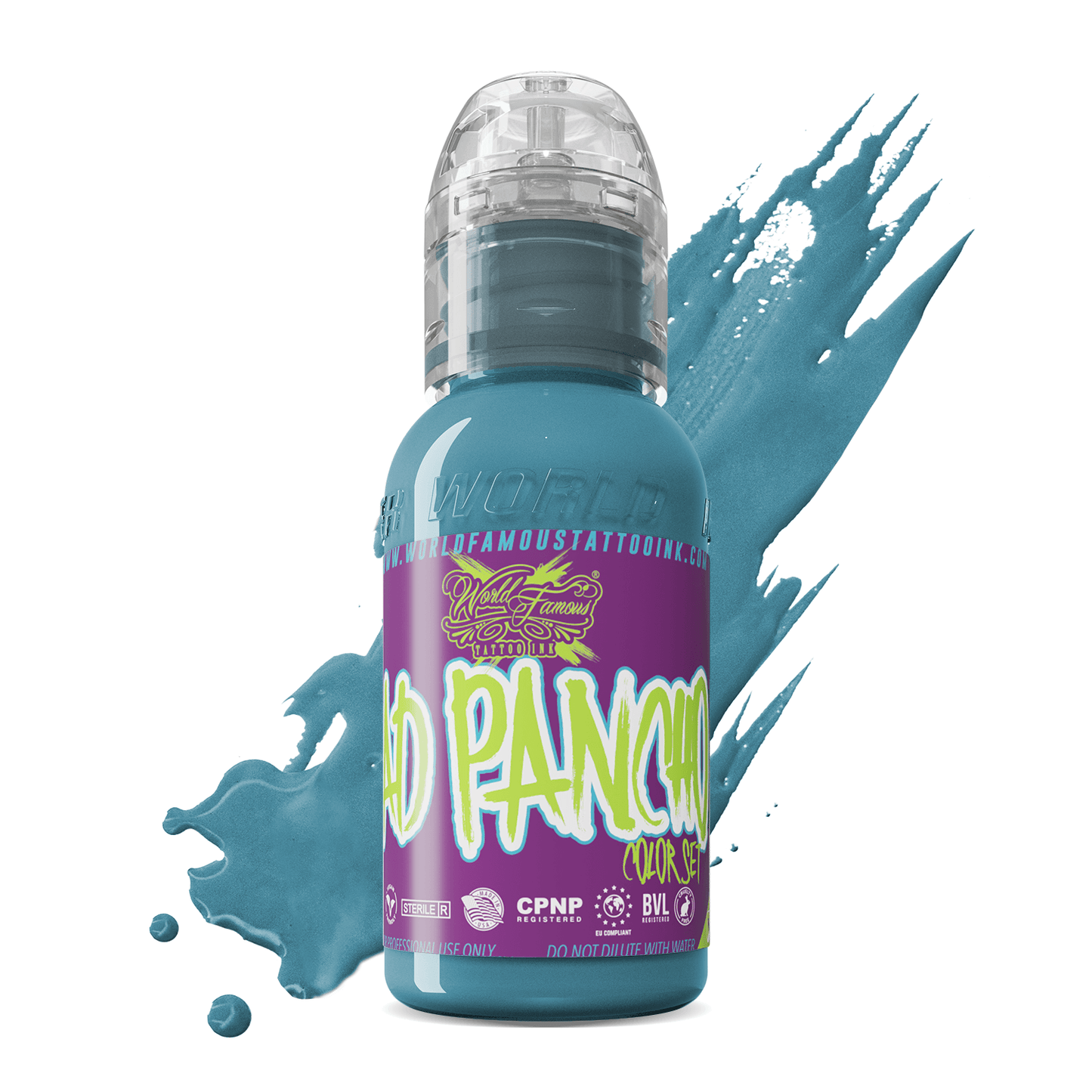 A.D. Pancho Proteam Color - Light Blue | World Famous Tattoo Ink - Darklab Tattoo Supplies