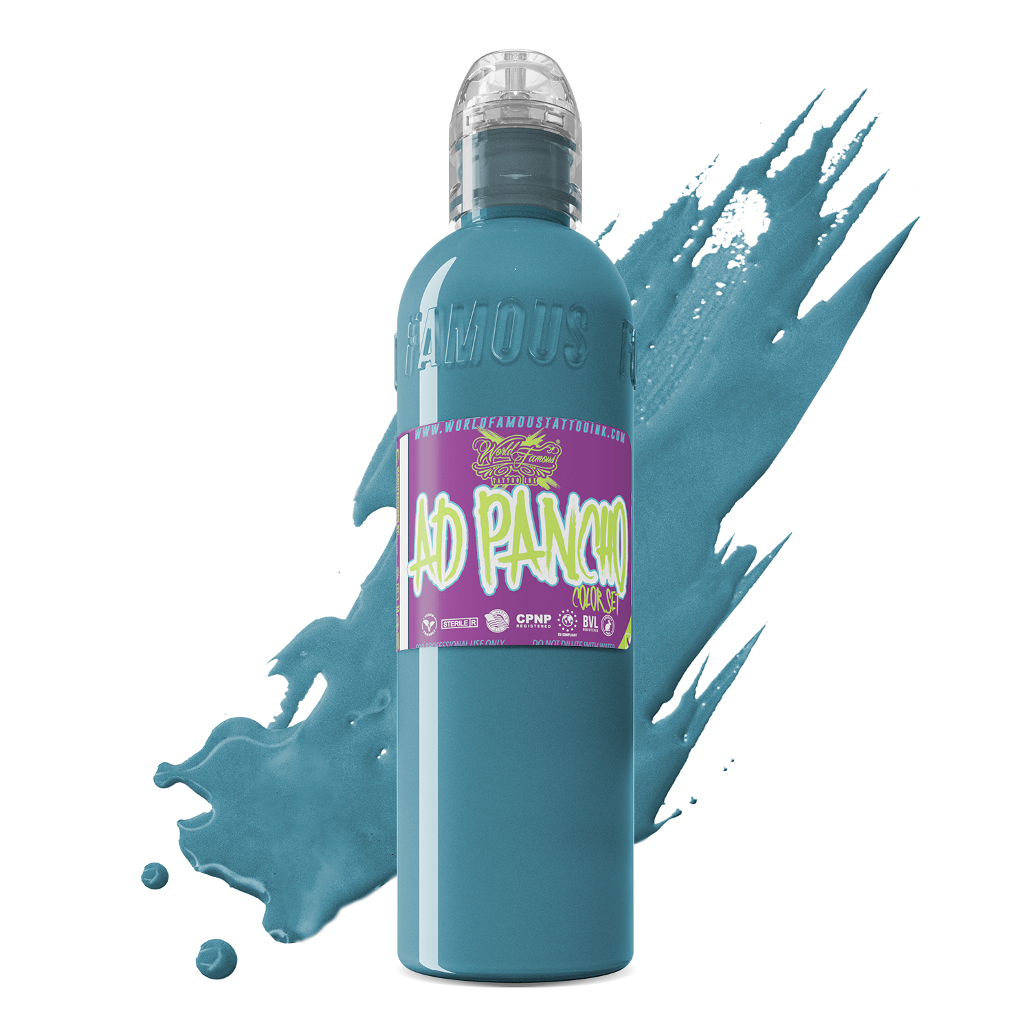A.D. Pancho Proteam Color - Light Blue | World Famous Tattoo Ink - Darklab Tattoo SuppliesA.D. Pancho Proteam Color - Light Blue | World Famous Tattoo Ink