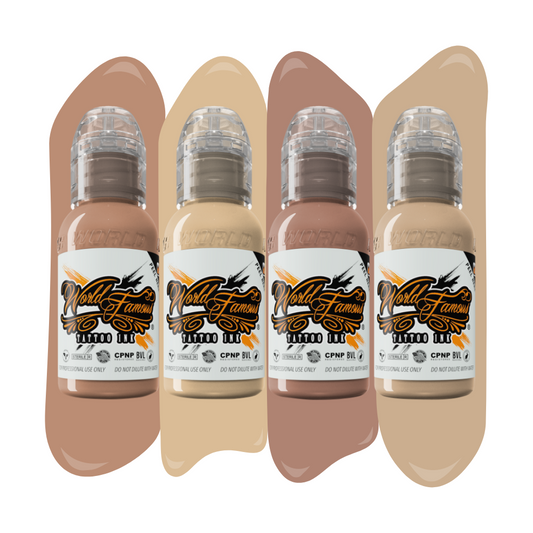 Santucci Skintone Set — World Famous Tattoo Ink — Pick Size - Darklab Tattoo Supplies Santucci Skintone Set — World Famous Tattoo Ink — Pick Size