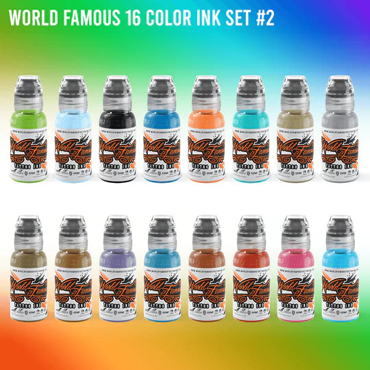 104 Color Set — World Famous Tattoo Ink — 1oz - Darklab Tattoo Supplies
