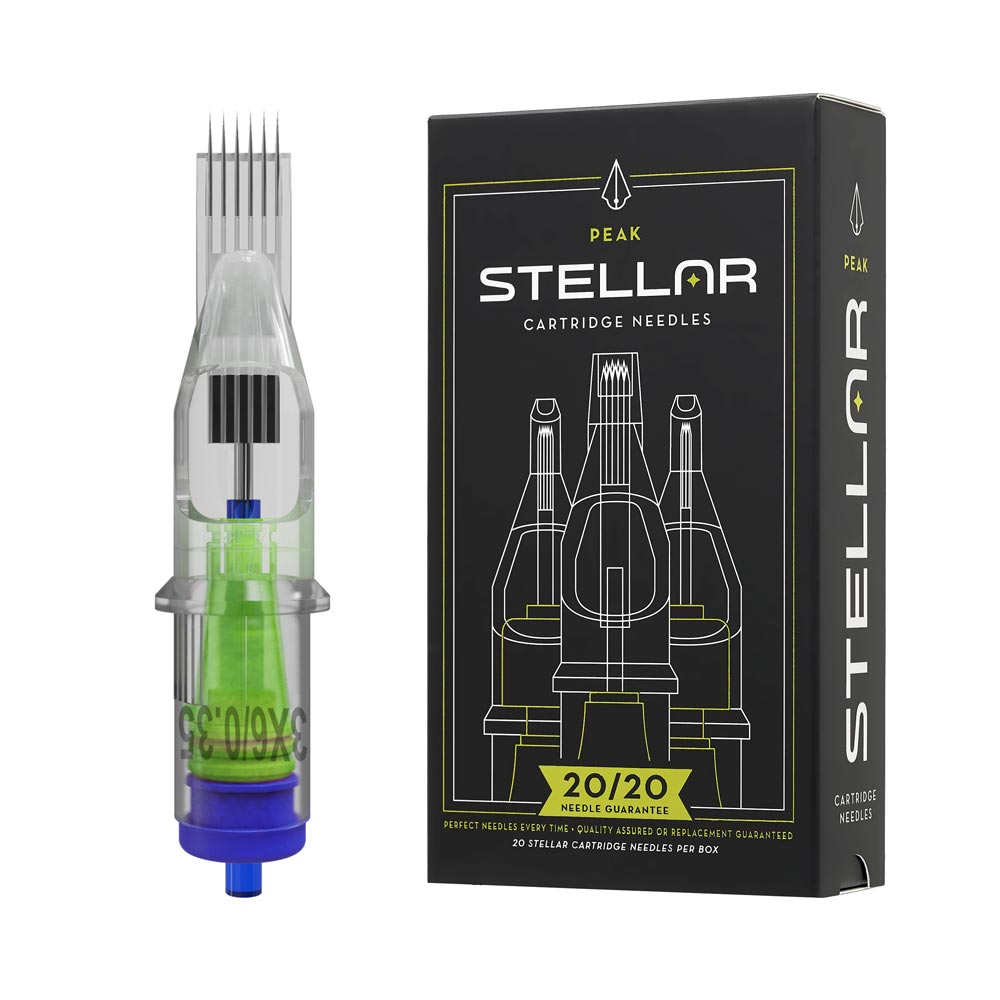 Peak Stellar Needle Cartridges — Box of 20 - Darklab Tattoo Supplies