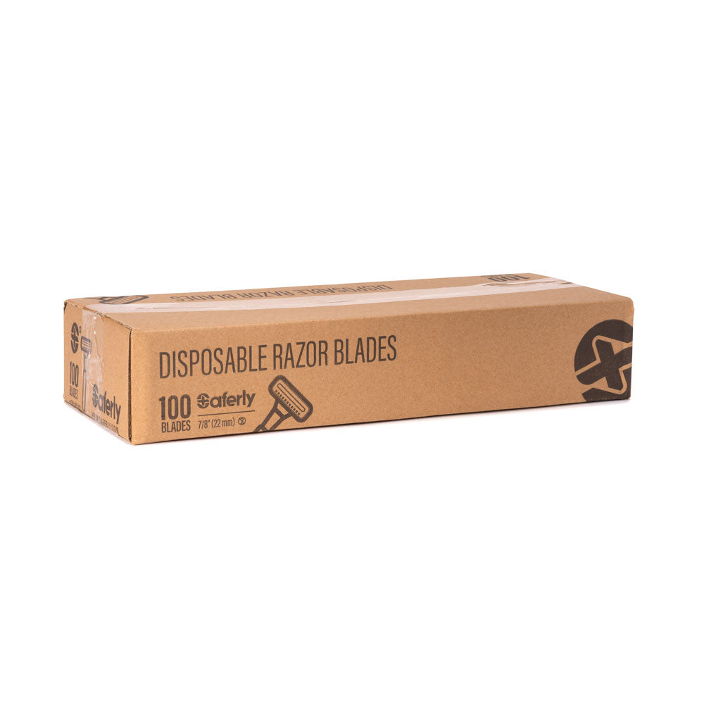 Saferly Double Blade Disposable Razor — Single or Box of 100 - Darklab Tattoo Supplies