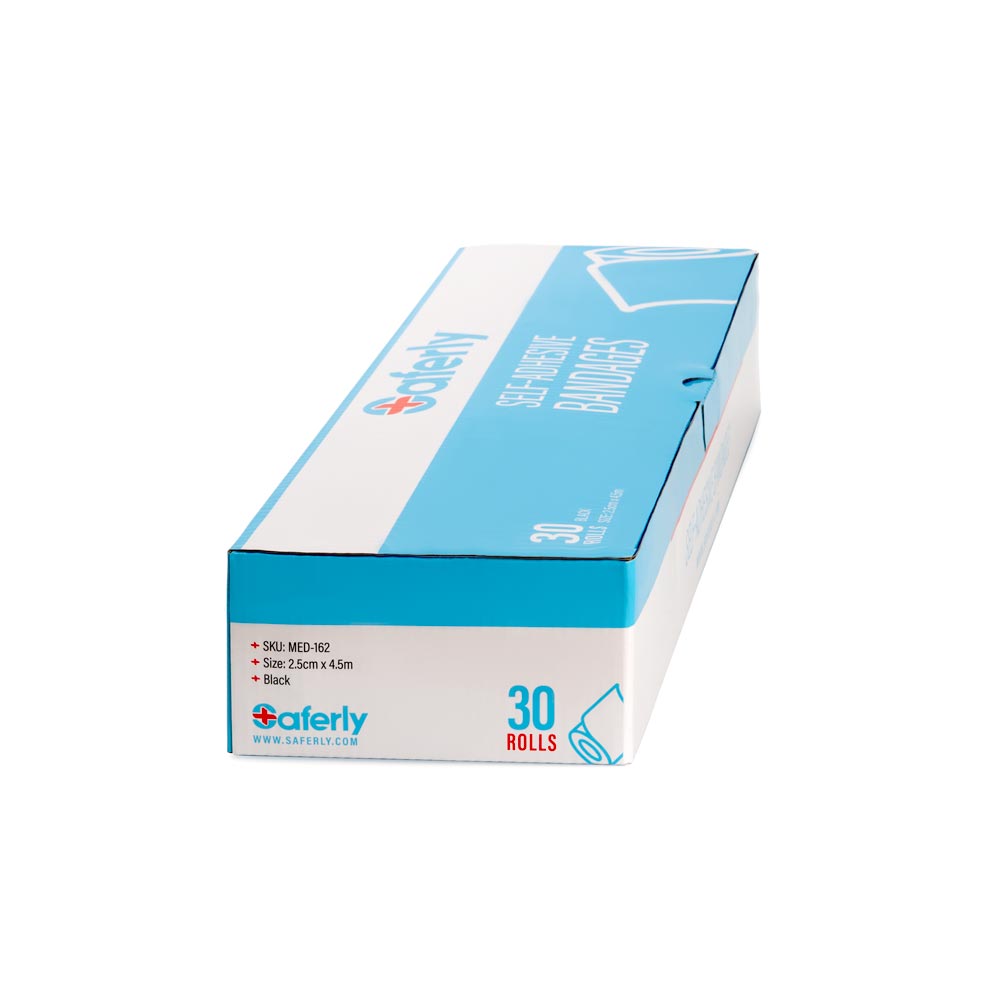 Saferly 1” Medical Cohesive Wrap — Case of 30 - Darklab Tattoo SuppliesSaferly 1” Medical Cohesive Wrap — Case of 30