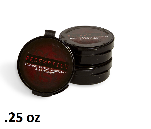 Redemption Organic Tattoo Lubricant and Aftercare 0.25oz Flip-Top Tub Redemption Organic Tattoo Lubricant and Aftercare 0.25oz Flip-Top Tub