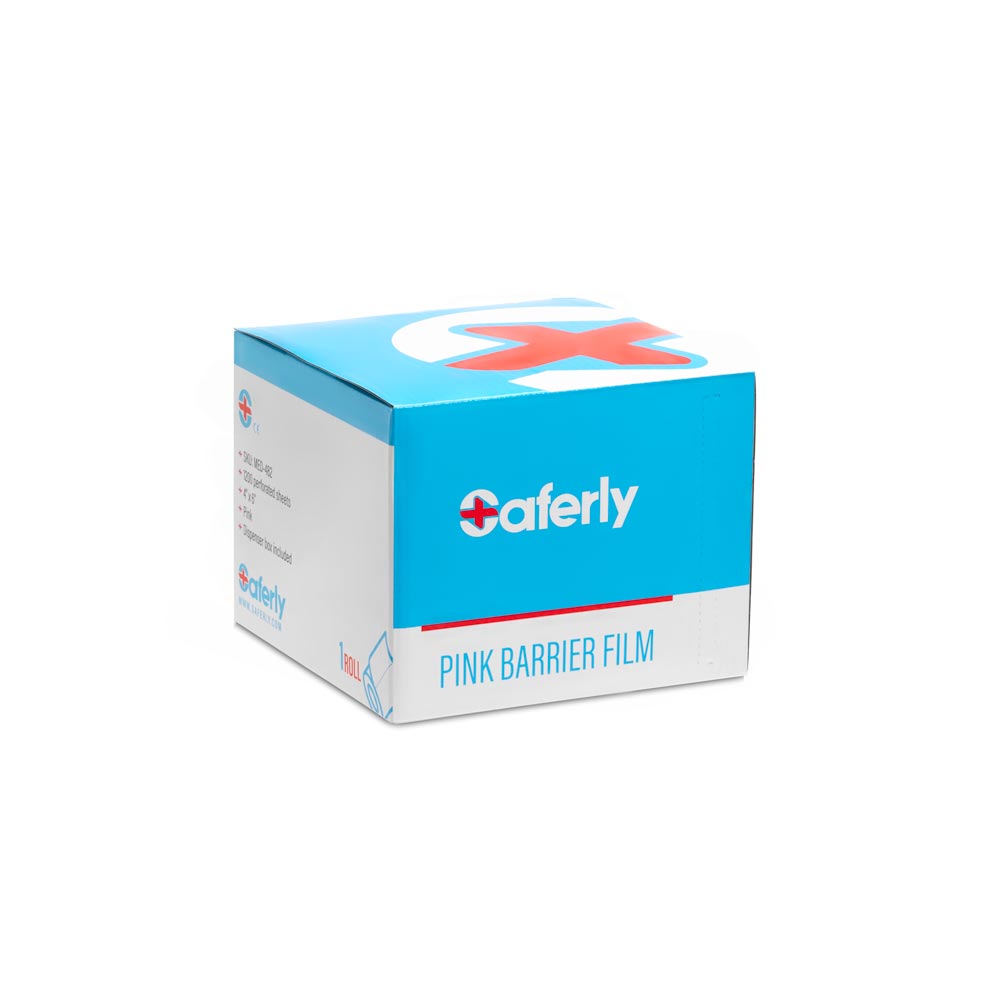 Saferly Medical Barrier Film in Dispenser Box 4” x 6” — Price Per Roll — Pick Color - Darklab Tattoo Supplies