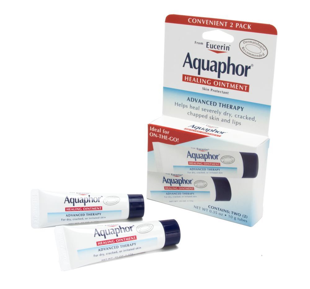 Aquaphor Healing Ointment Advanced Therapy - .35oz - 2-Pack of Tubes - Darklab Tattoo Supplies