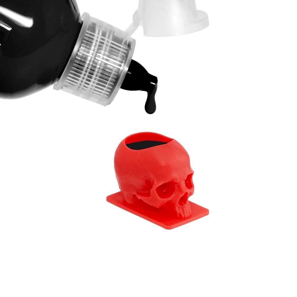 Saferly Skull Ink Caps — Size #16 (Large) — Bag of 200 - Darklab Tattoo Supplies