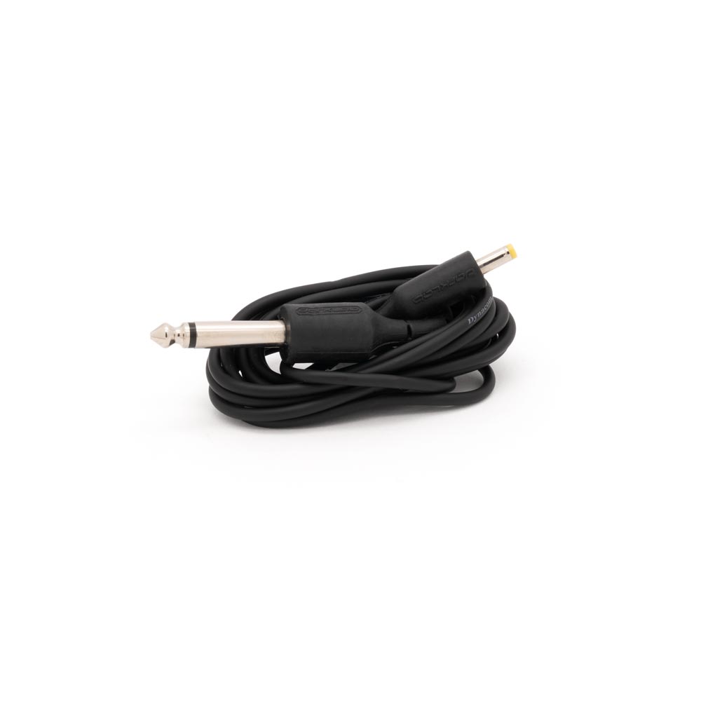 FK Irons Darklab 6’ Straight Air Mini DC Cable — Black - Darklab Tattoo Supplies