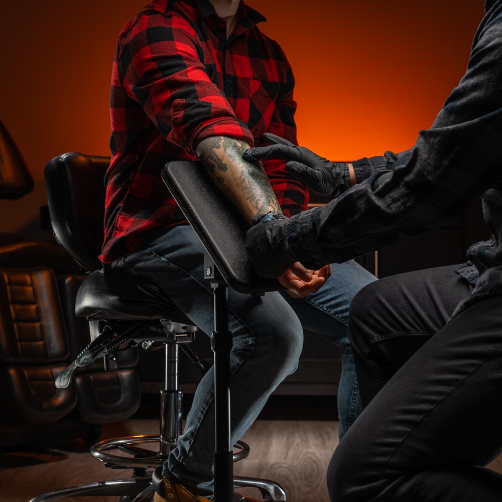 Fellowship Portable Tripod Tattoo Armrest - Darklab Tattoo Supplies