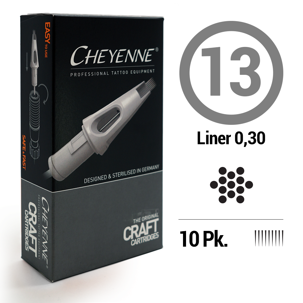 13 Liner Tattoo Craft Cartridge Needle - Darklab Tattoo Supplies