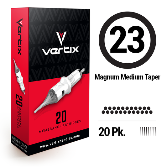 Vertix 23 Magnum Medium taper - Darklab Tattoo Supplies Vertix 23 Magnum Medium taper