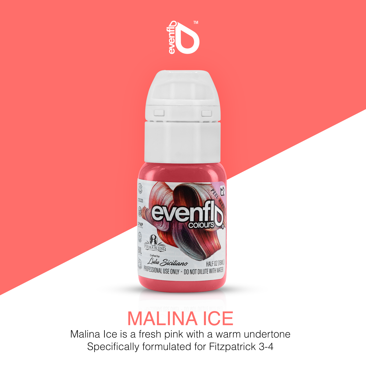 Malina Ice Evenflo Pigment - Darklab Tattoo Supplies