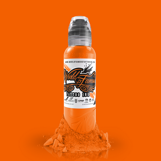 Everest Orange | World Famous Tattoo Ink - Darklab Tattoo Supplies Everest Orange | World Famous Tattoo Ink