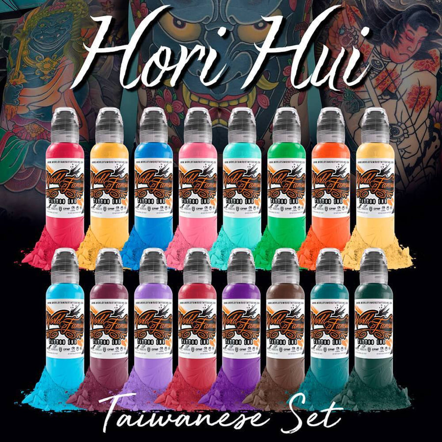 Hori Hui Taiwanese Set | World Famous Tattoo Ink - Darklab Tattoo Supplies