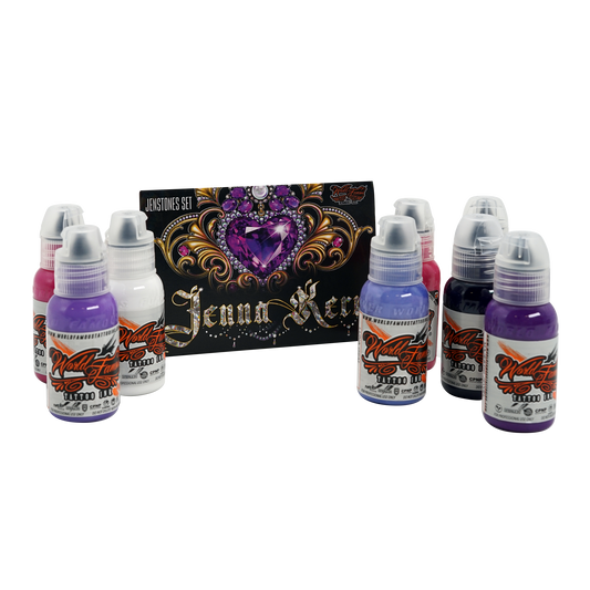 Jenna Kerr Jenstone Set | World Famous Tattoo Ink - Darklab Tattoo Supplies Jenna Kerr Jenstone Set | World Famous Tattoo Ink
